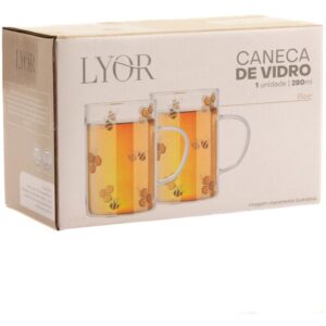 Caneca de Vidro Bee 280ML - Imagem 5