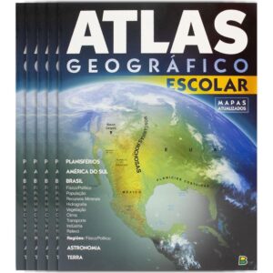 Livro Atlas Geografico Escolar 20X27 32PG - Imagem 1