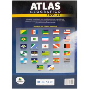 Livro Atlas Geografico Escolar 20X27 32PG - Imagem 2