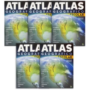Livro Atlas Geografico Escolar 20X27 32PG - Imagem 3