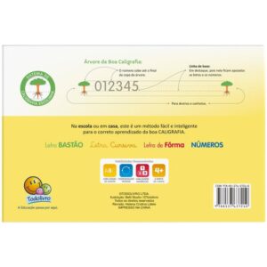 Livro Caligrafia Escolinha Sistema Uv Numeros 3 - Imagem 2