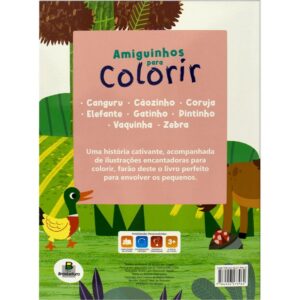 Livro Infantil Colorir Amiguinhos P/Colorir Cao 10P - Imagem 2
