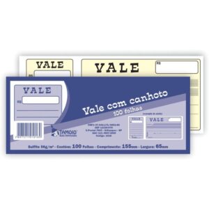Impresso Vale 100FLS C/Canhoto - Imagem 1