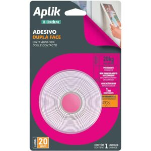 Fita Dupla Face Transparente 20MMX1M. 20KG - Imagem 3