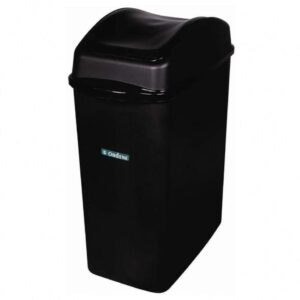 Lixeira para Escritorio Plastica Preta 8,8L - Imagem 2