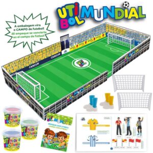 Massa para Modelar Criativa Kit Jogo Massinha Utibol 8PCS - Imagem 2