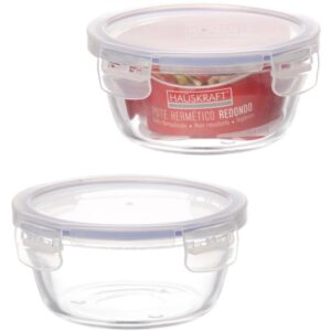 Pote de Vidro Hermetico Redondo 370ML - Imagem 1