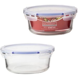 Pote de Vidro Hermetico Redondo 580ML - Imagem 1