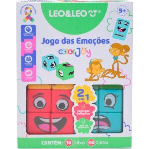 Jogo da Memoria Emocoes Cubo 2X1 Color Joy - Imagem 1
