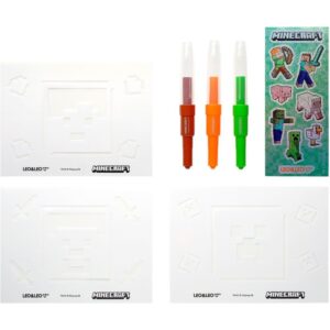 Brinquedo para Colorir Minecraft Kit Pintura Assopra - Imagem 2