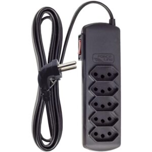 Filtro de Linha 5 Tomadas Slim Plug 90° Biv. P - Imagem 1
