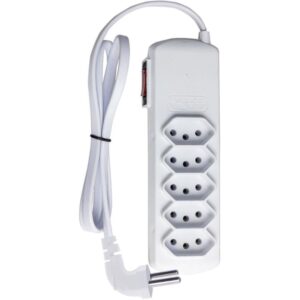 Filtro de Linha 5 Tomadas Slim Plug 90° Biv. B - Imagem 1
