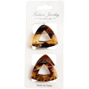 Acessorio para Cabelo Piranha Triangulo 5CM Tartarug - Imagem 1
