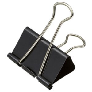 Prendedor de Papel Binder 15MM Preto - Imagem 2