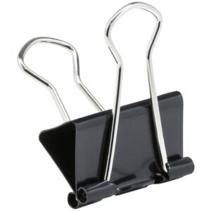 Prendedor de Papel Binder 25MM Preto - Imagem 2