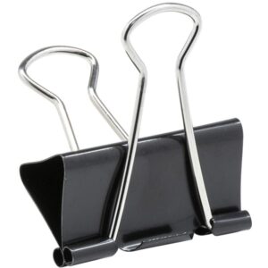 Prendedor de Papel Binder 40MM Preto - Imagem 2