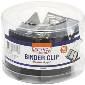 Prendedor de Papel Binder 50MM Preto - Imagem 1