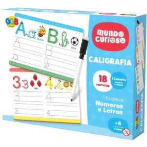 Brinquedo Pedagogico Caligrafia C/18 Cartelas - Imagem 1