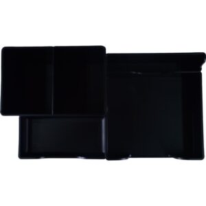 Acessorio para Mesa Organizador Plastico Preto - Imagem 2