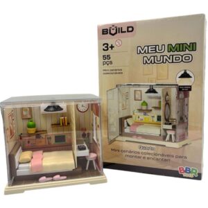 Brinquedo para Montar Mini Mundo Quarto 55PCS - Imagem 1