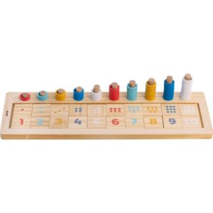 Brinquedo Pedagogico Madeira Dipedu Aprendendo Numeros C/75 - Imagem 2