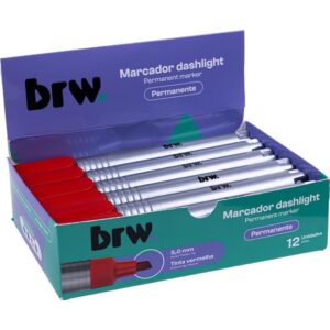 Pincel Marcador Permanente Dashilight Vermelho - Imagem 1