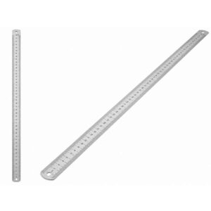 Regua de Aco Inox 100CM. - Imagem 1