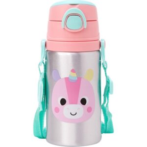 Garrafa de Aluminio Zoo Unicornio 450ML. Fliptop - Imagem 1