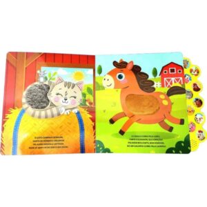 Livro Sonoro Toque e Sinta Animais Fazenda - Imagem 1