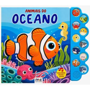 Livro Sonoro Toque e Sinta Animais Oceano - Imagem 1