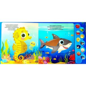 Livro Sonoro Toque e Sinta Animais Oceano - Imagem 2