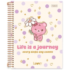 Caderno 01X1 Capa Dura Lovvy 80FLS. - Imagem 3