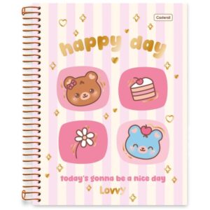 Caderno 01X1 Capa Dura Lovvy 80FLS. - Imagem 5