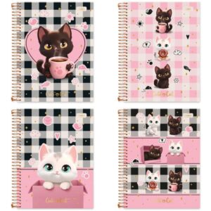 Caderno 01X1 Capa Dura Cute Cat 80FLS - Imagem 1