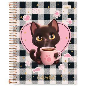 Caderno 01X1 Capa Dura Cute Cat 80FLS - Imagem 2