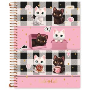 Caderno 01X1 Capa Dura Cute Cat 80FLS - Imagem 5