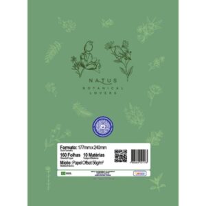 Caderno 10X1 Cp.dura Colegial Natus 160FLS - Imagem 11