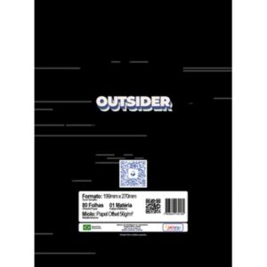 Caderno 01X1 Capa Dura Outsider 80FLS. - Imagem 11