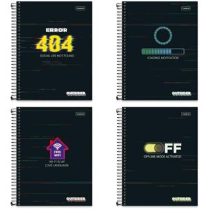 Caderno 10X1 Capa Dura Outsider 160FLS. - Imagem 1
