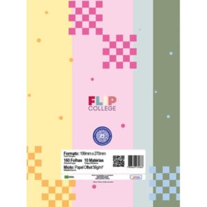 Caderno 10X1 Capa Dura Flip College Feminino 160FLS. - Imagem 14