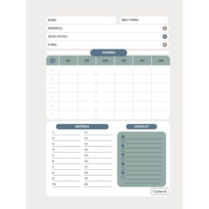 Caderno 01X1 Capa Dura Flip College Masculino 80FLS. - Imagem 11