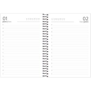 Agenda Permanente Permanente Preta 192F.130X188M - Imagem 4