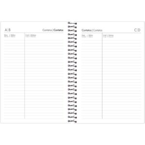 Agenda Permanente Permanente Preta 192F.130X188M - Imagem 5