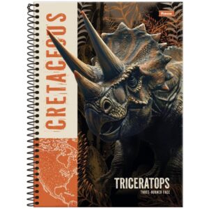 Caderno 01X1 Capa Dura Dinoverse 80FLS. - Imagem 2
