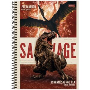 Caderno 01X1 Capa Dura Dinoverse 80FLS. - Imagem 4