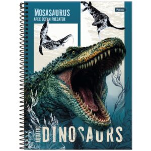 Caderno 01X1 Capa Dura Dinoverse 80FLS. - Imagem 5