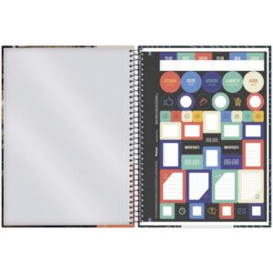 Caderno 01X1 Capa Dura Dinoverse 80FLS. - Imagem 7