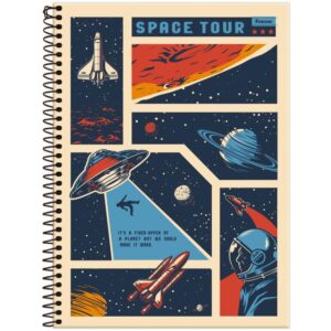 Caderno 10X1 Capa Dura Mid Masculino 160FLS. - Imagem 3