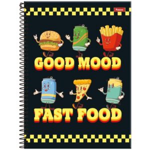 Caderno 10X1 Capa Dura Mid Masculino 160FLS. - Imagem 4