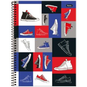 Caderno 10X1 Capa Dura Mid Masculino 160FLS. - Imagem 5